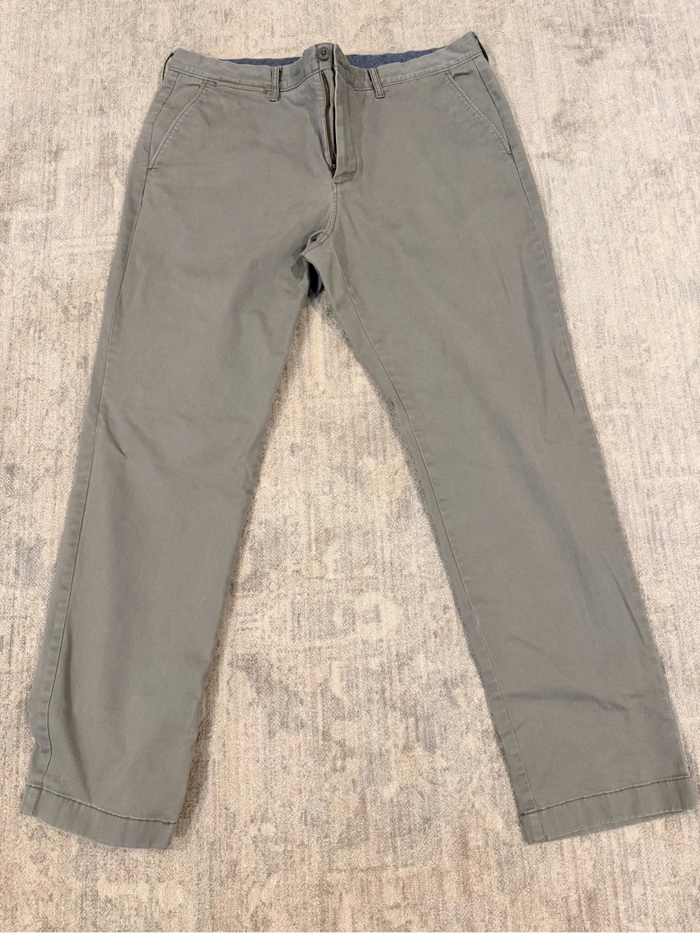 J. Crew Slim Straight Gray Chino Pants